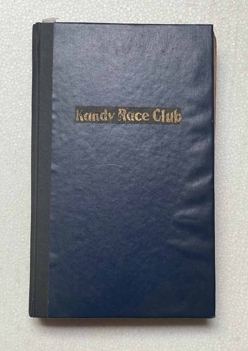 The minute book of the Kandy Race Club