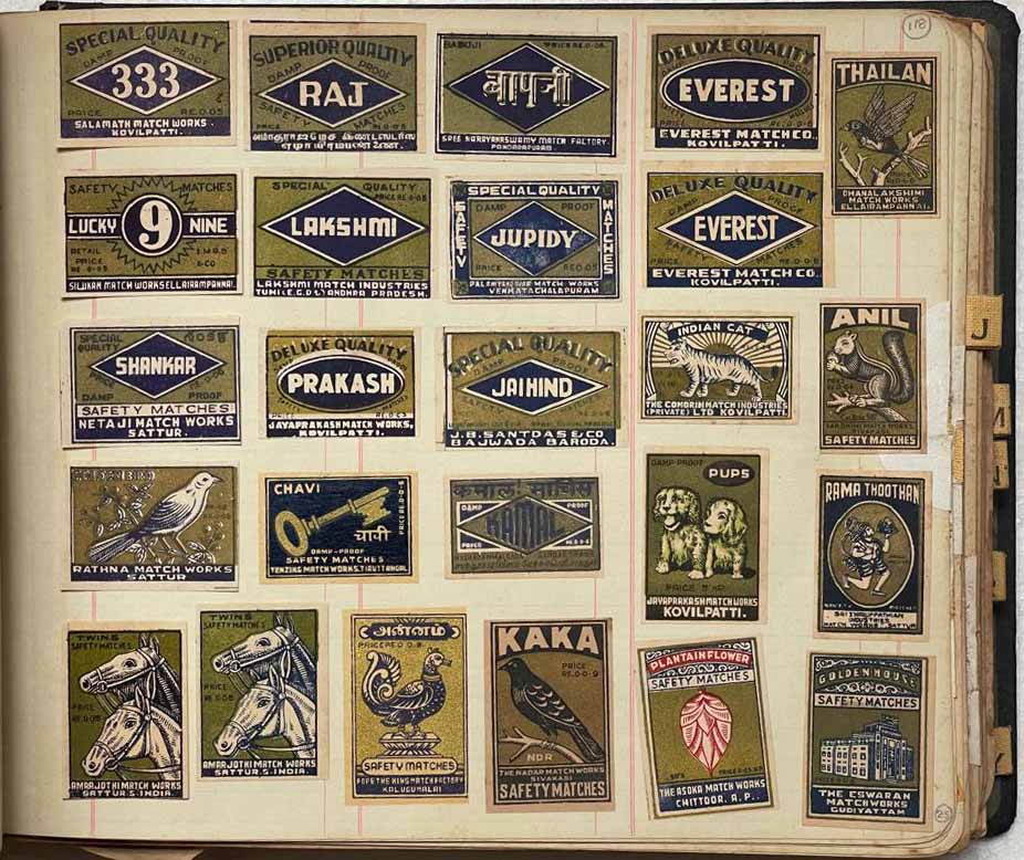 Collection of Match Box labels - Image 7