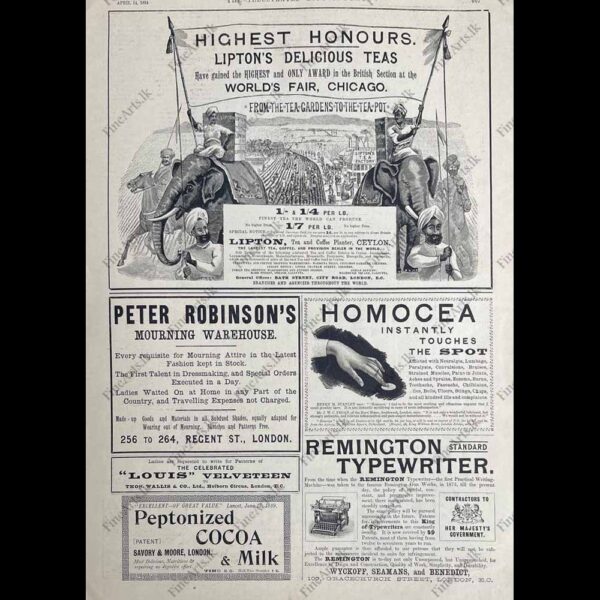 Life in Ceylon in the 1800’s – THE ILLUSTRATED LONDON NEWS – 14.04.1894