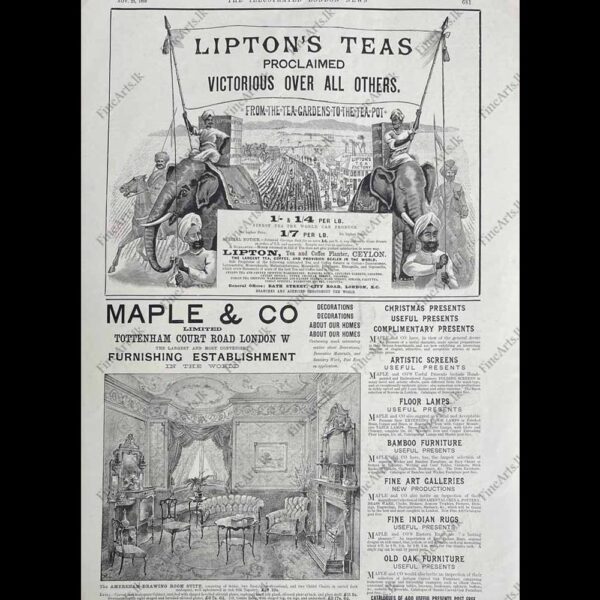 Life in Ceylon in the 1800’s - THE ILLUSTRATED LONDON NEWS -  25.11.1893